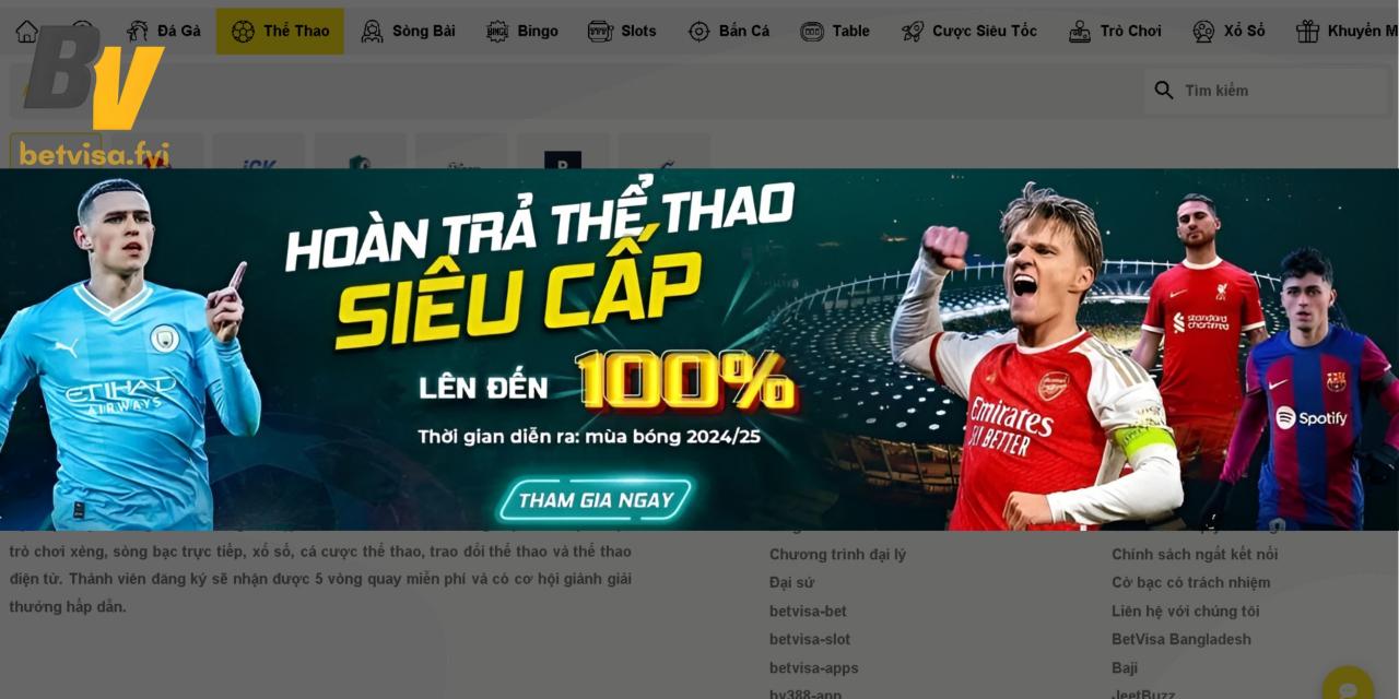 Ảnh chụp màn hình sự kiện thể thao trong B52 Club